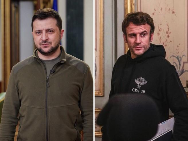 Ucraina, Macron sente Zelensky e gli promette: "Anche armi pesanti"