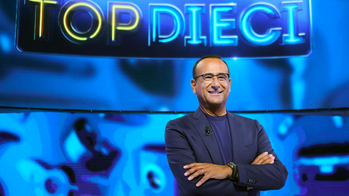 "Top Dieci", questa sera alle 21.25 su Rai 1 lo show musicale con Carlo Conti