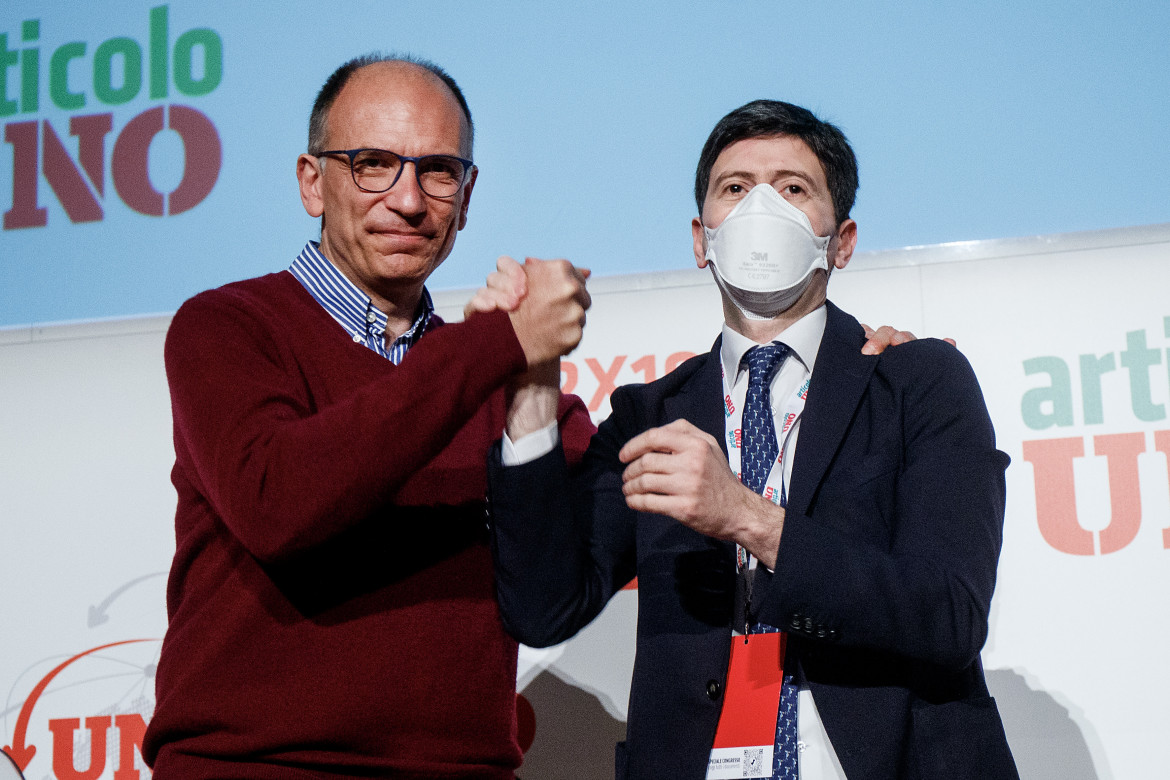 Speranza e Articolo 1 nel 'listone' di Letta: sì al progetto unitario