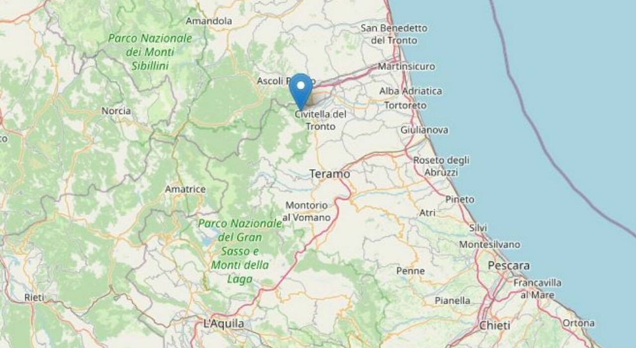 Marche, terremoto di magnitudo 4.1 questa mattina: la scossa avvertita anche in Abruzzo