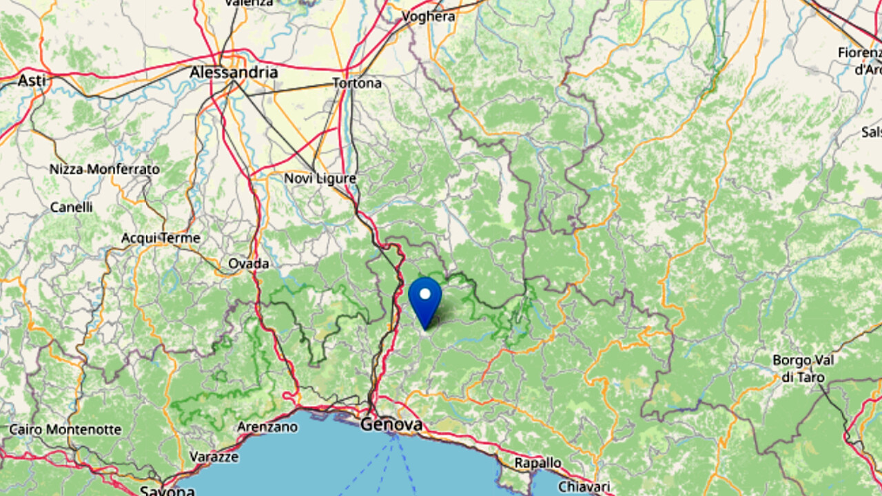 Terremoto in Liguria, scossa di magnitudo 4.4 avvertita anche a Genova