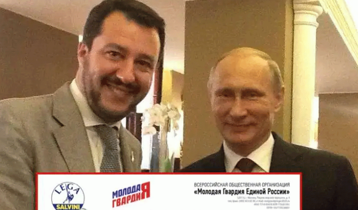 Salvini, l'ipocrita:  condanna 'ogni annessione' senza pronunciare le parole Putin e Russia