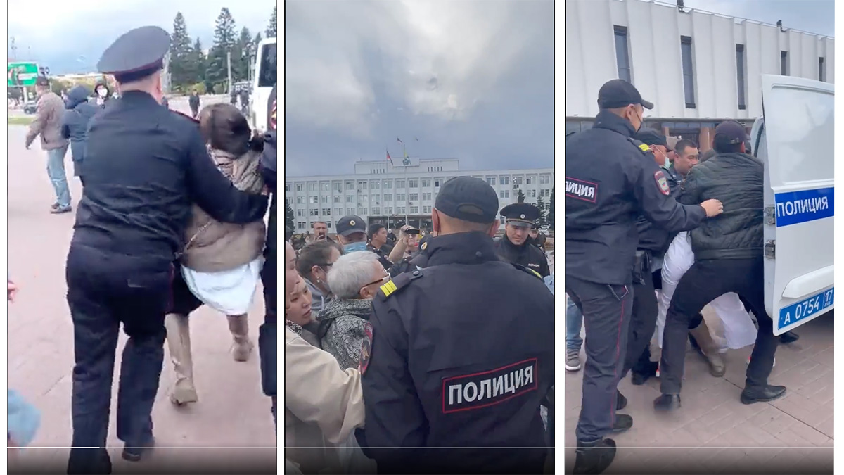Russia, manifestazione contro la guerra a Kyzyl: arrestate almeno 27 donne, ecco i video