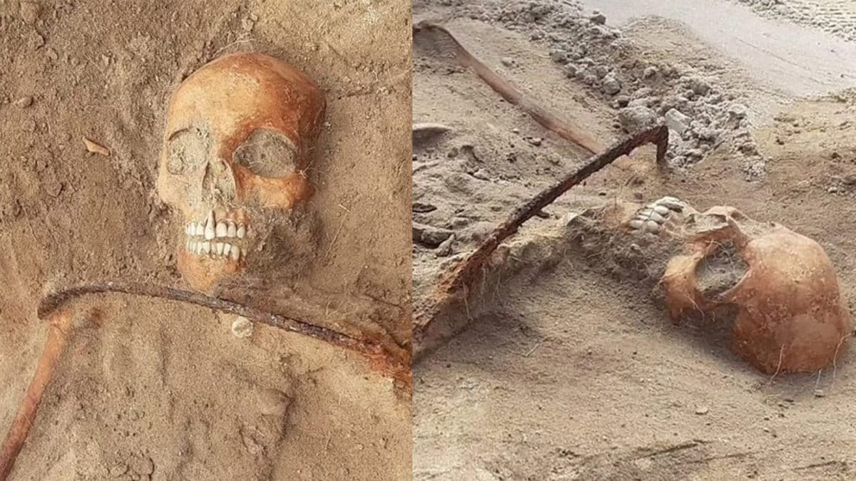 Lo scheletro di una donna vampiro seppellito con una falce intorno al collo: il macabro ritrovamento in Polonia