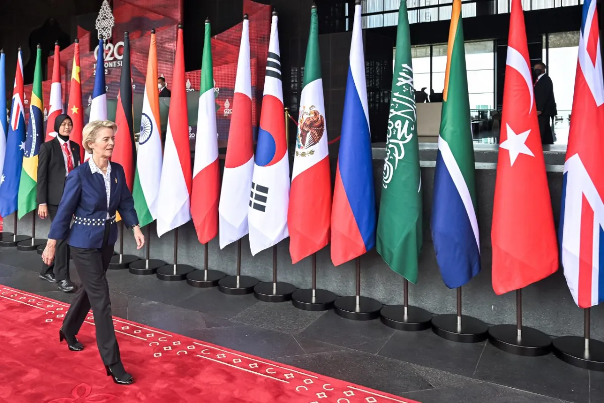 Von del Leyen al G20: "Fermare il prima possibile questa guerra illegale"