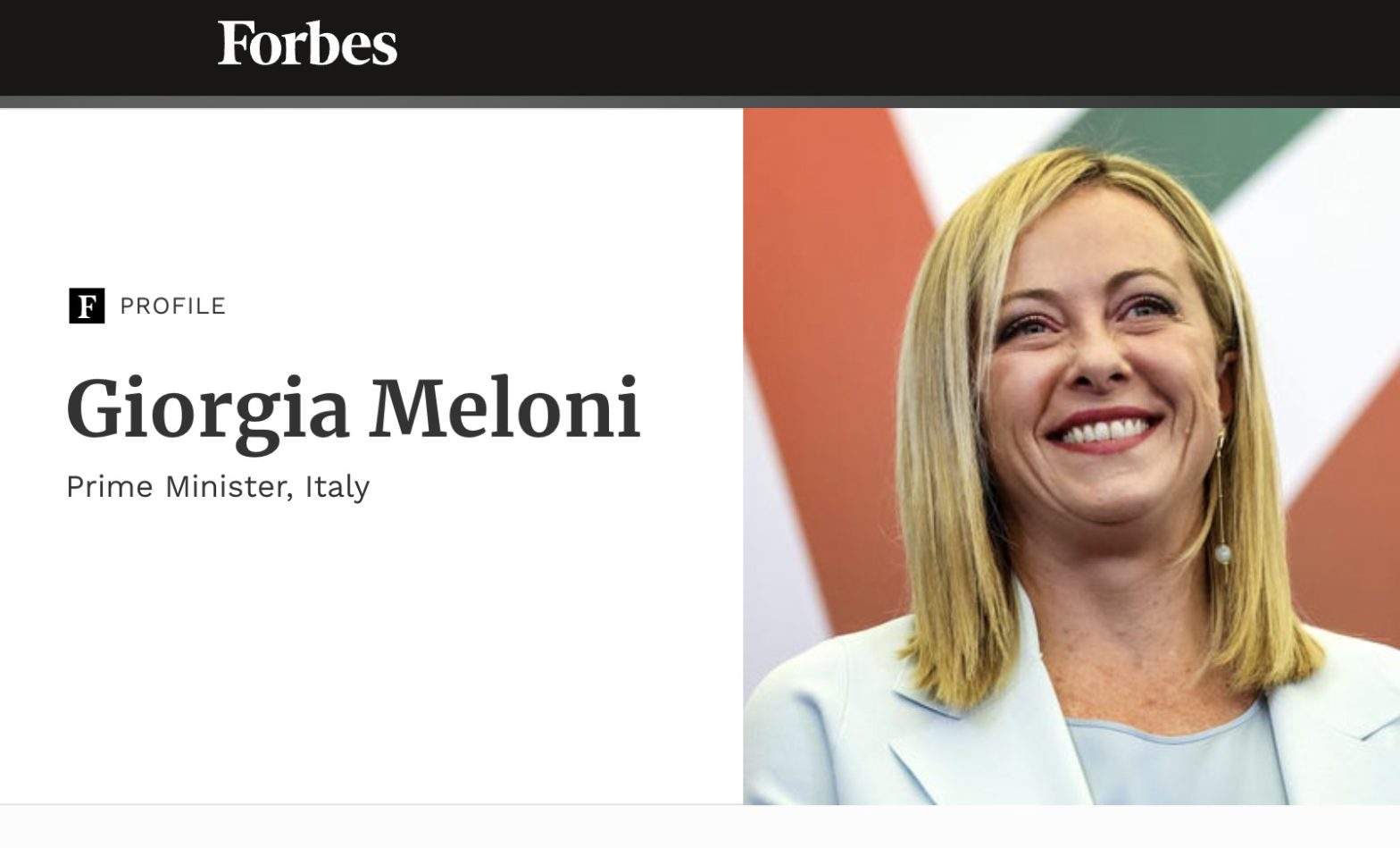 Forbes, Giorgia Meloni è la settima donna più potente al mondo: ecco la classifica