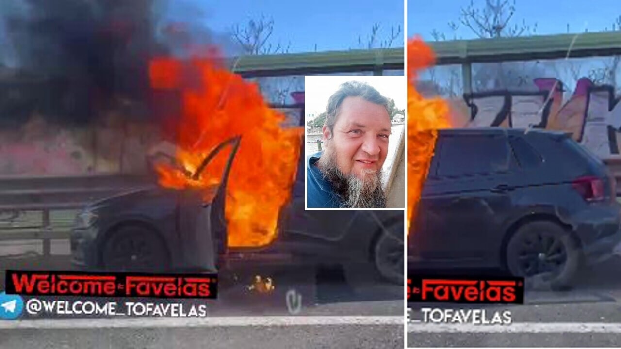 Filmò un automobilista nell'auto in fiamme invece di aiutarlo: ricercato dalla procura
