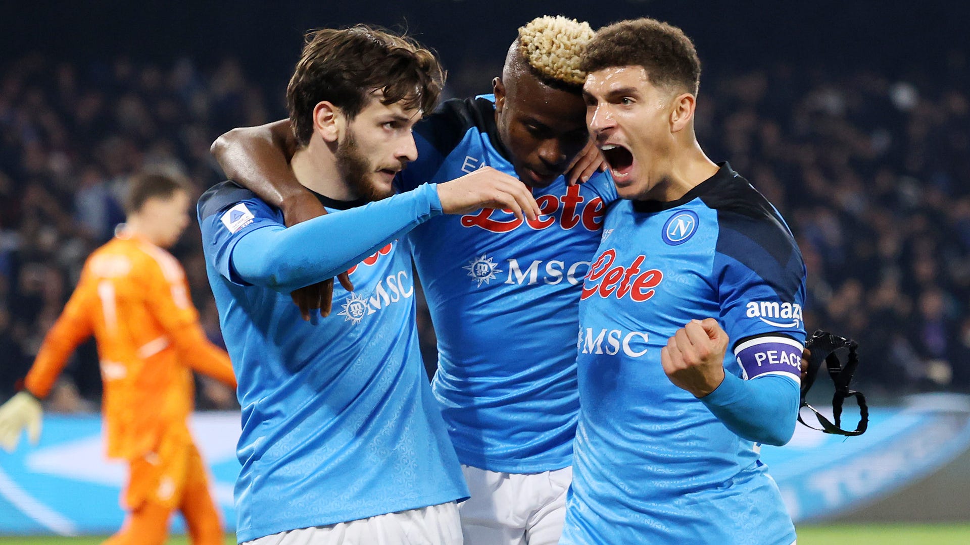 Settantallora T-Shirt Donna Celebrativa Terzo Scudetto Napoli 1936 – Campioni D'Italia 2022-2023 – Maglia Biancoazzurra Per Vere Tifose