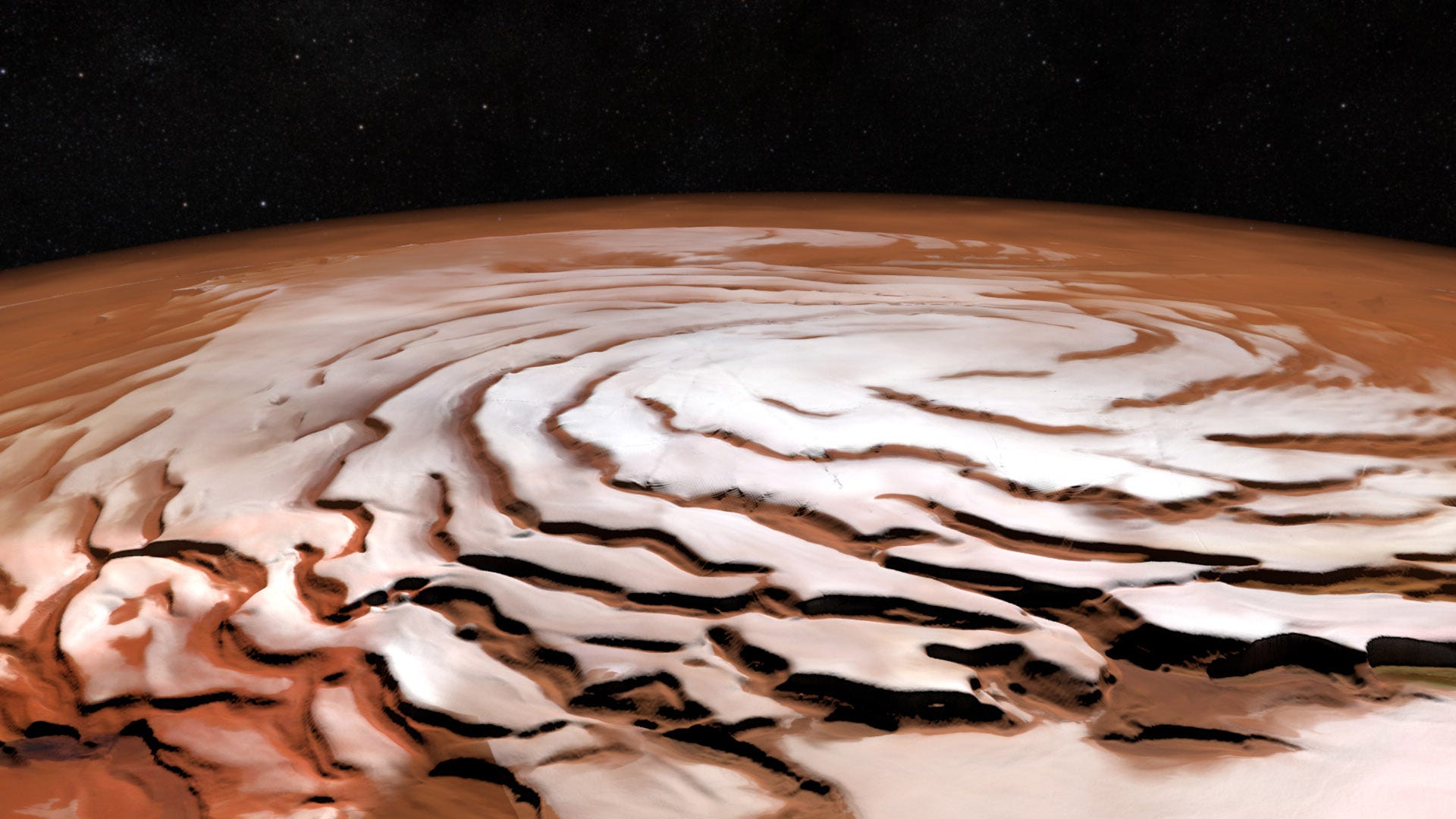 Nuove scoperte rivelano l'erosione da ghiacci sciolti su Marte