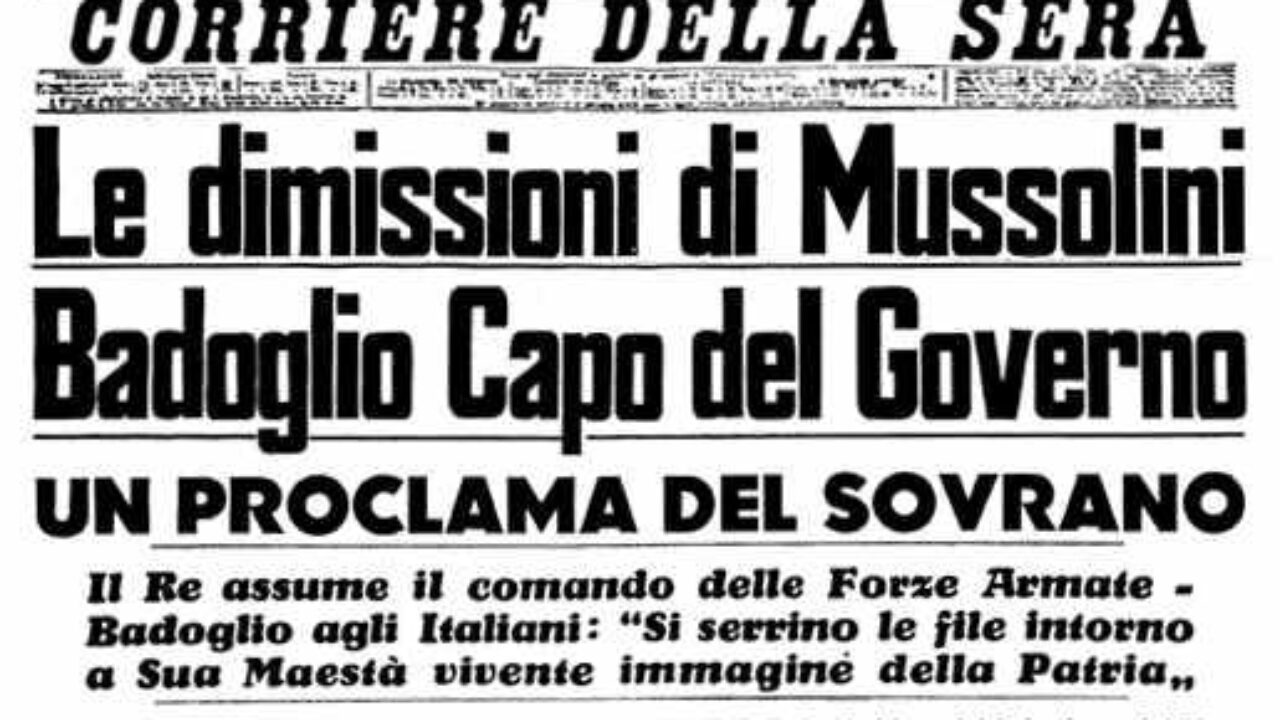 25 luglio 1943: quando il Gran Consiglio del Fascismo sfiduciò Mussolini