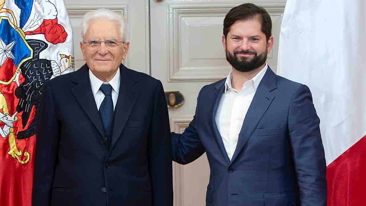 Mattarella a Boric: "Valori condivisi e solidariet&agrave;, da 50 anni vicini al popolo cileno"