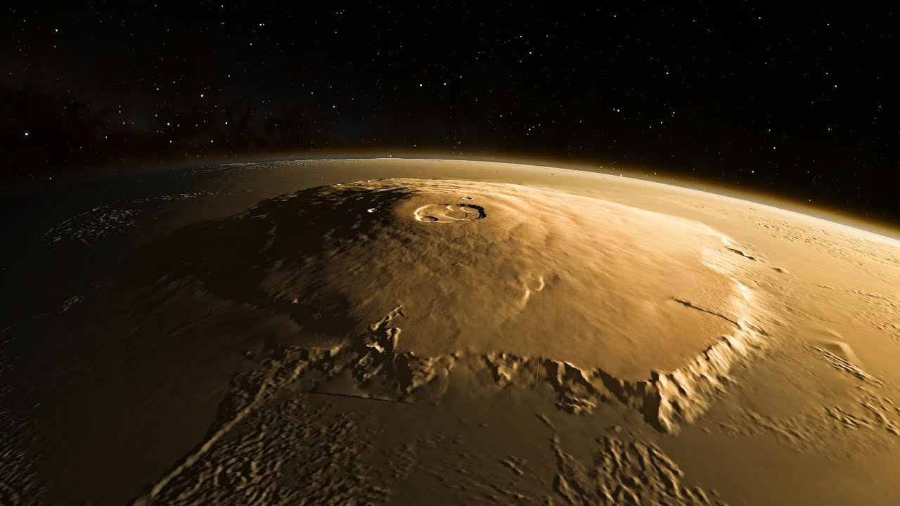 Giganteschi vulcani su Marte suggeriscono antichi oceani