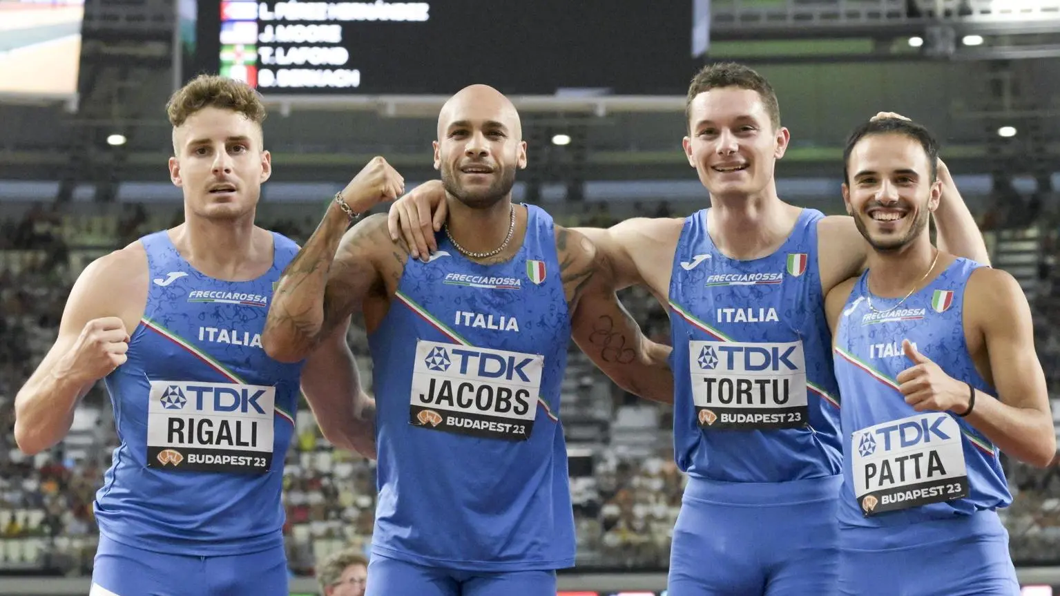 Italia d'argento ai mondiali nella 4x100: oro agli Stati Uniti