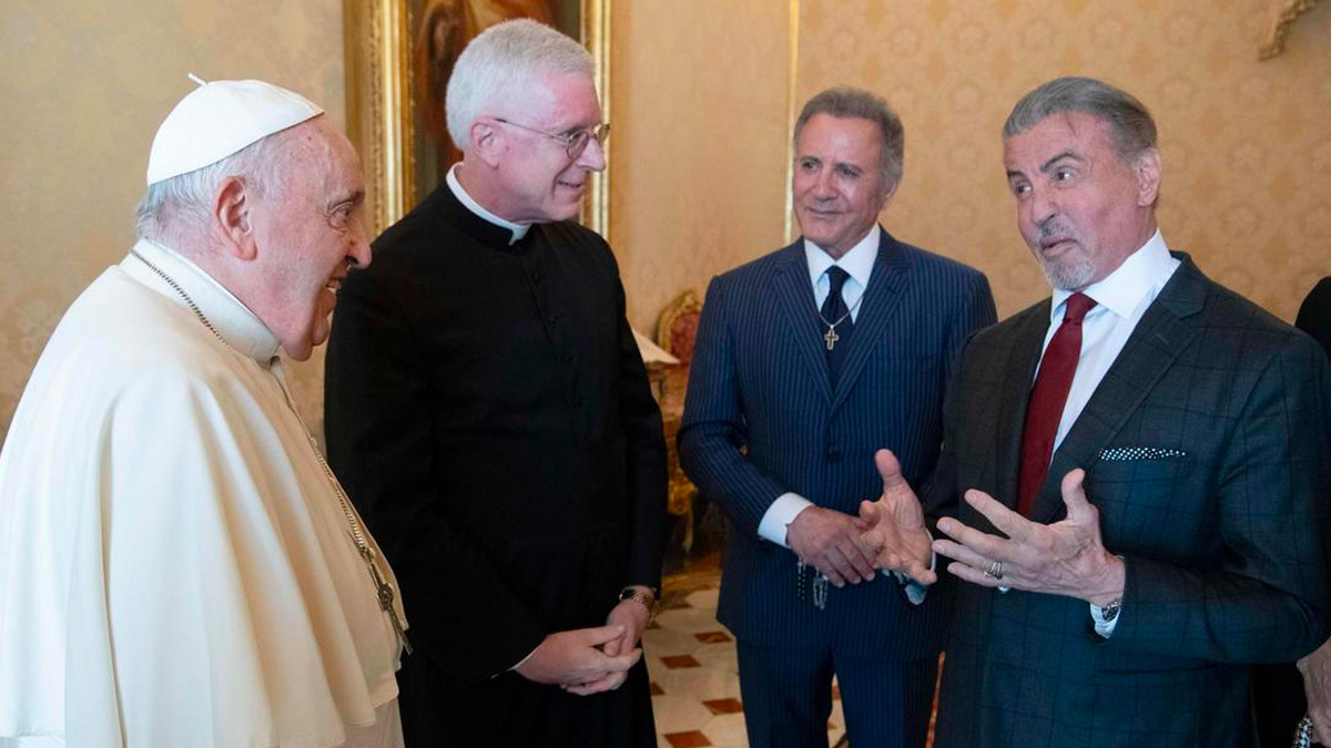 Sylvester Stallone incontra Papa Francesco: ieri la cittadinanza onoraria a Gioia del Colle