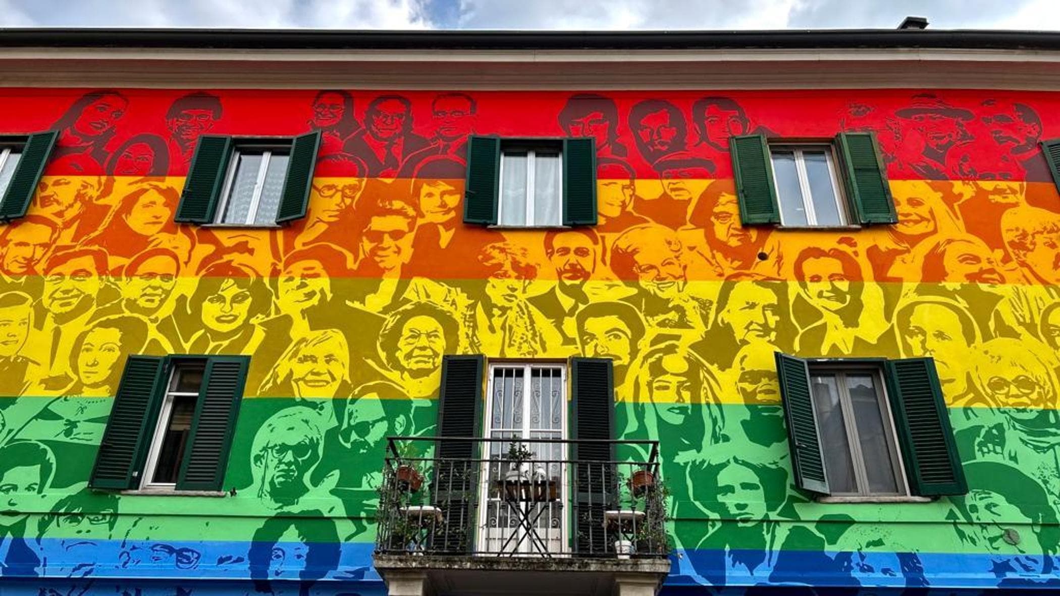 Murale dei Diritti Umani e Civili: a Milano più di 200 personaggi raffigurati