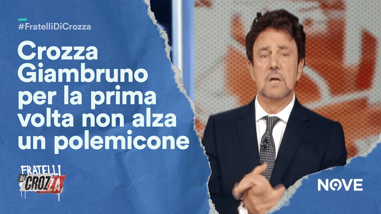 La parodia di Giambruno, come un'opera d'arte perduta: per Crozza è una vera disdetta