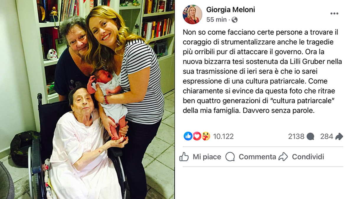 Femminicidi, Giorgia Meloni contro Lilli Gruber: "Con che coraggio mi accusa, la mia famiglia è di sole donne"