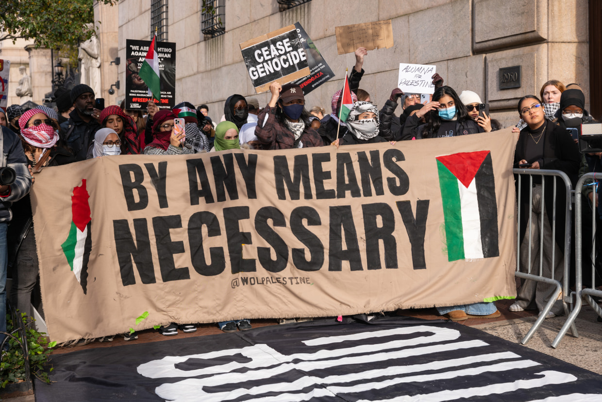 Protesta anti-Israele nel campus della Columbia University di New York