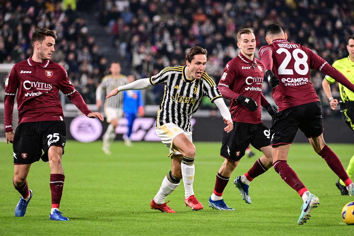 La Juventus passeggia sulla Salernitana: 6-1 in rimonta, ai quarti i bianconeri se la vedranno con il Frosinone