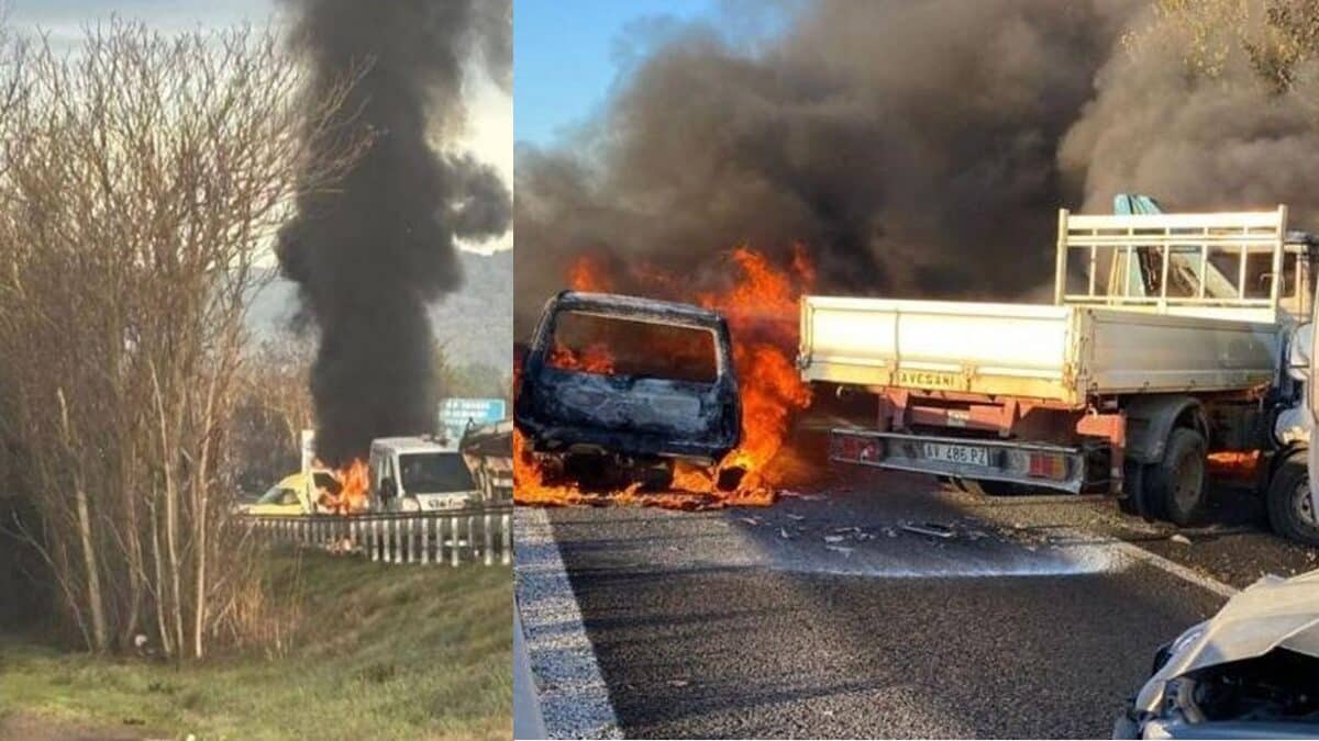 Assalto a un portavalori, 5 i feriti: i banditi hanno dato fuoco ad alcune auto per coprire la fuga