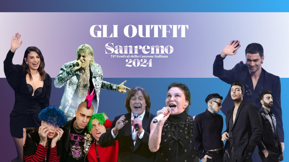 Qualche tocco di colore negli abiti di Sanremo