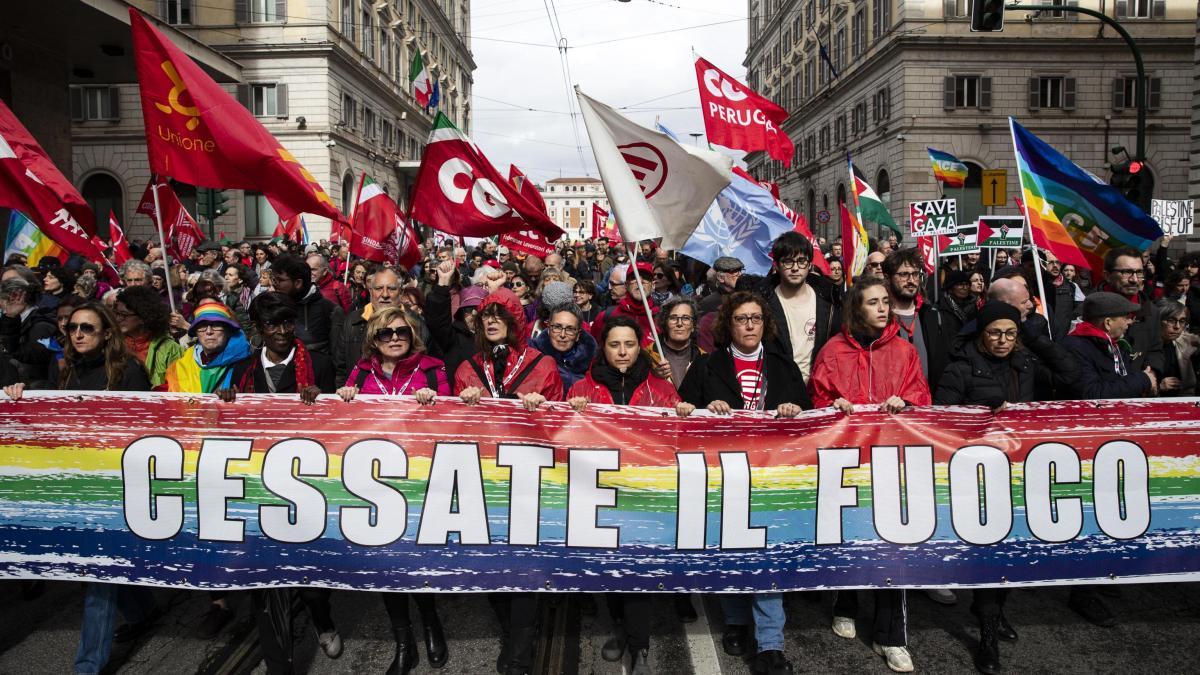 Bella, partecipata, determinata: una grande manifestazione a Roma con la Palestina nel cuore