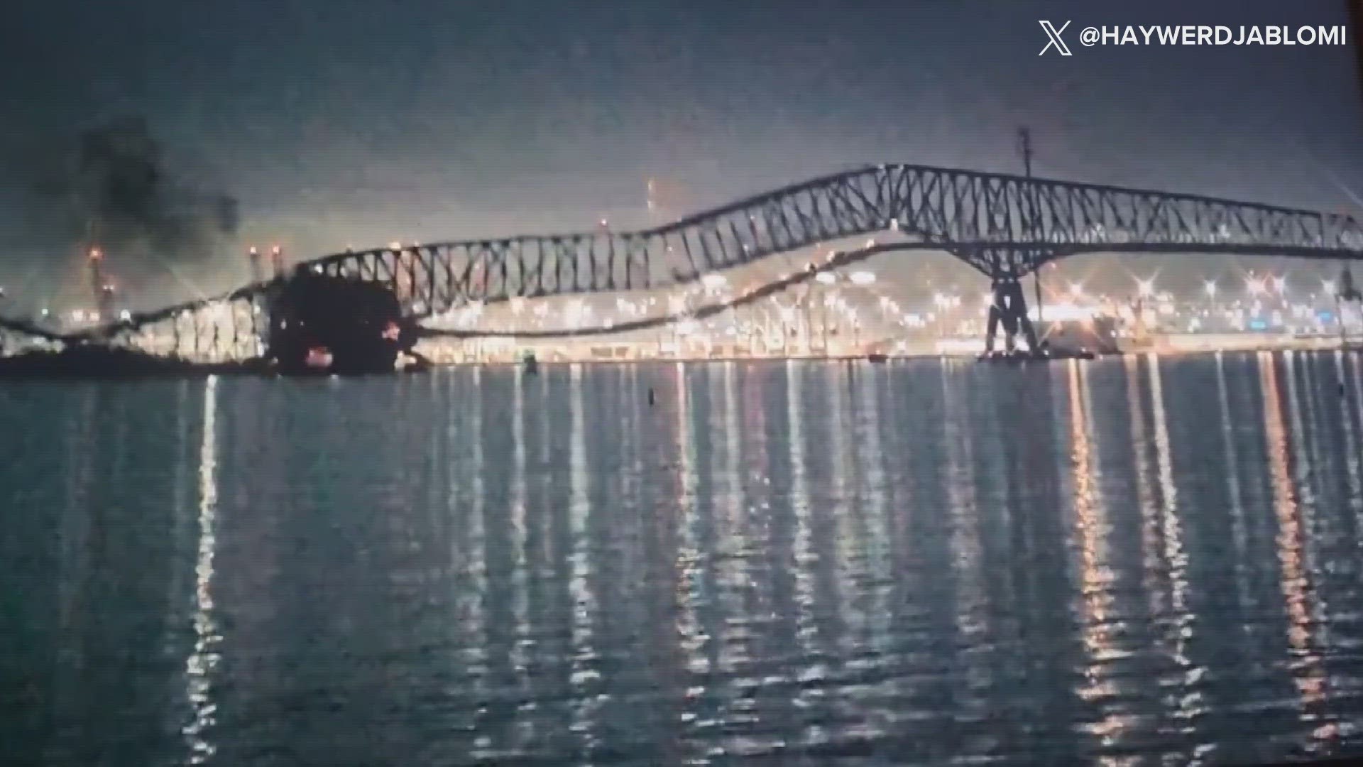 Baltimora, nave abbatte il ponte Key Bridge sul fiume Patapsco: il bilancio provvisorio è di 1 morto e 6 dispersi