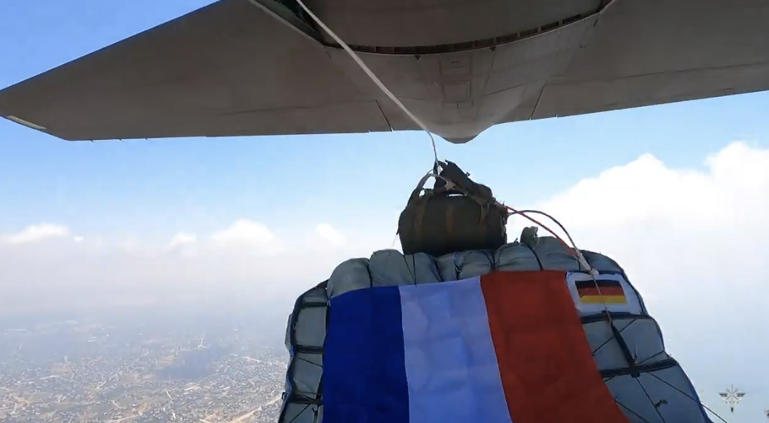 Screenshot 2024-04-11 alle 09.59.35 Francia, Germania e Regno Unito lanciano 110 tonnellate di aiuti umanitari a Gaza