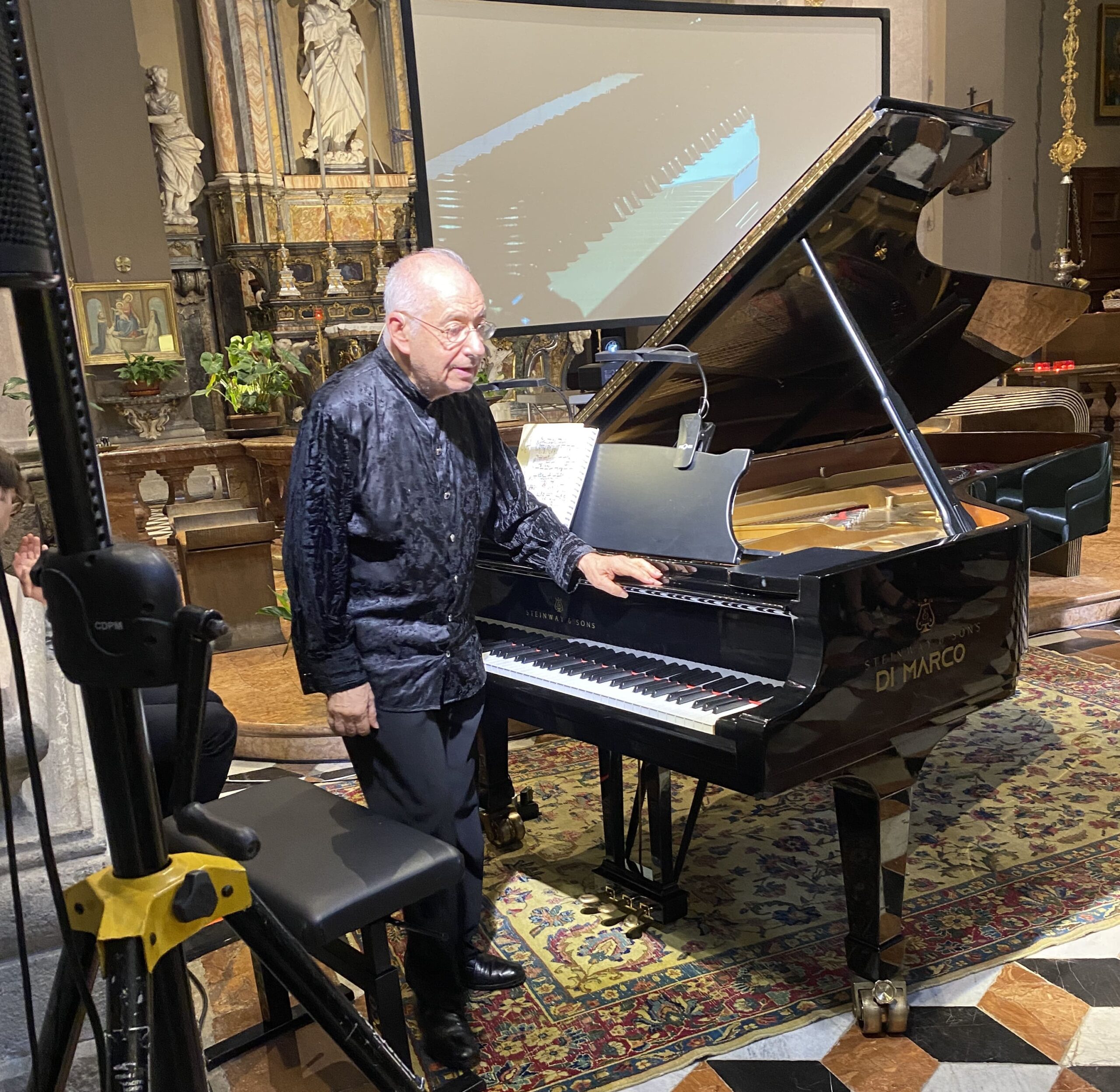 Dopo la direzione di “Messa Arcaica” in Duomo, il pianista Antonio Ballista è in concerto alla Triennale