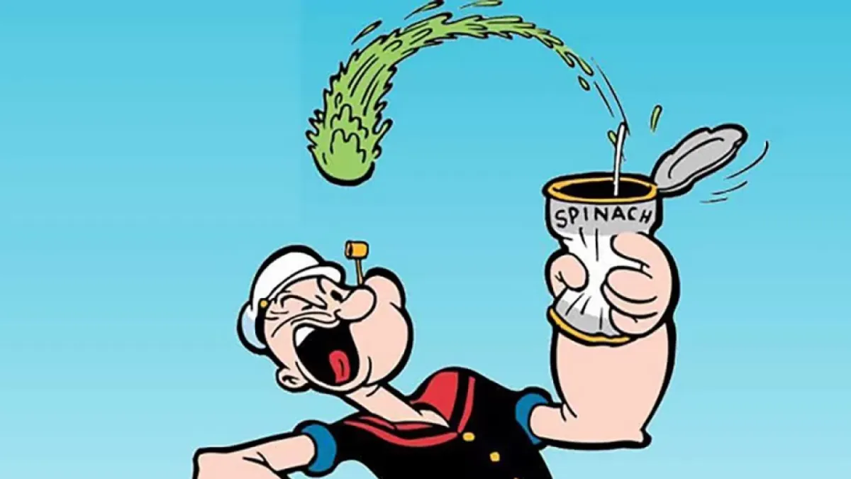 Braccio di Ferro e Topolino, due personaggi dell' epoca d' oro del fumetto