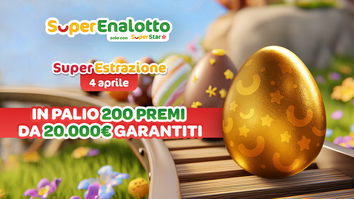 SuperEnalotto lancia l’estrazione speciale di aprile: un evento unico con 200 SuperPremi
