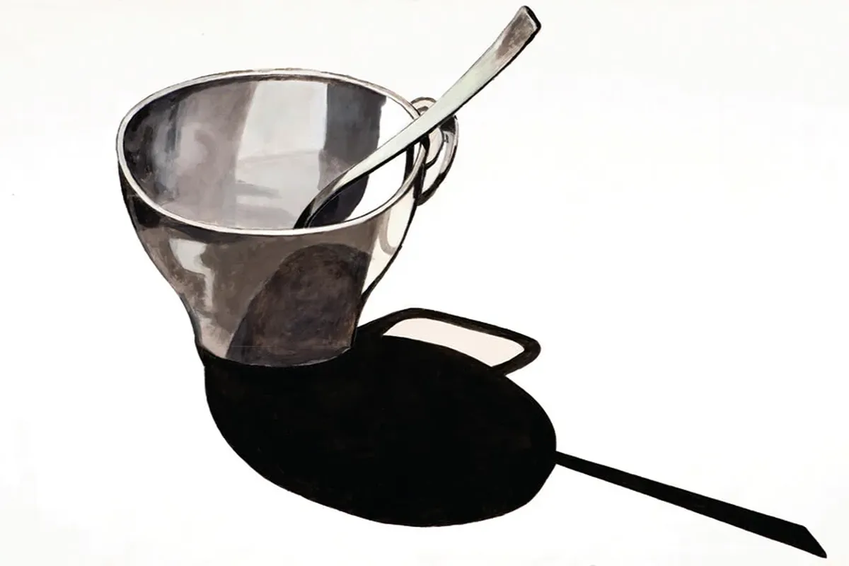 2020-Scodella-e-cucchiaio.-Tempera-su-tela-grezza-cm-155-x-250-1-1 Al via “Macro Pop”, una mostra sugli oggetti quotidiani di Luca Vernizzi