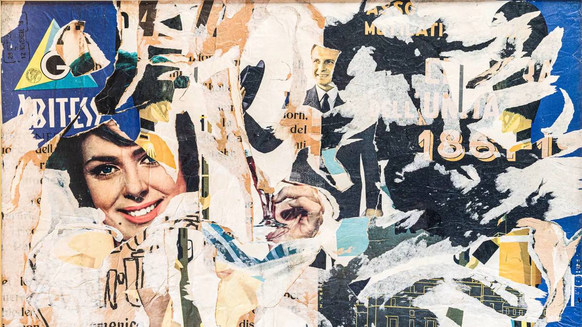 Al via la mostra dedicata a Mimmo Rotella