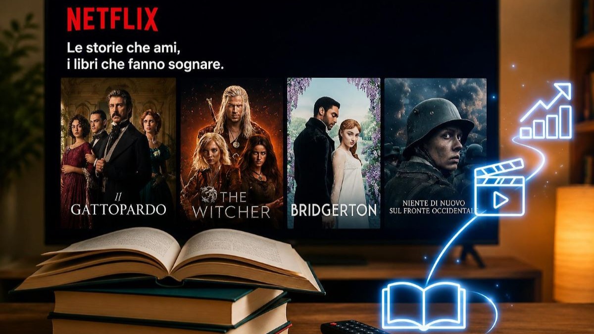 L&rsquo;audiovisivo spinge il mercato editoriale: le vendite dei libri schizzano dopo il lancio di film e serie tv