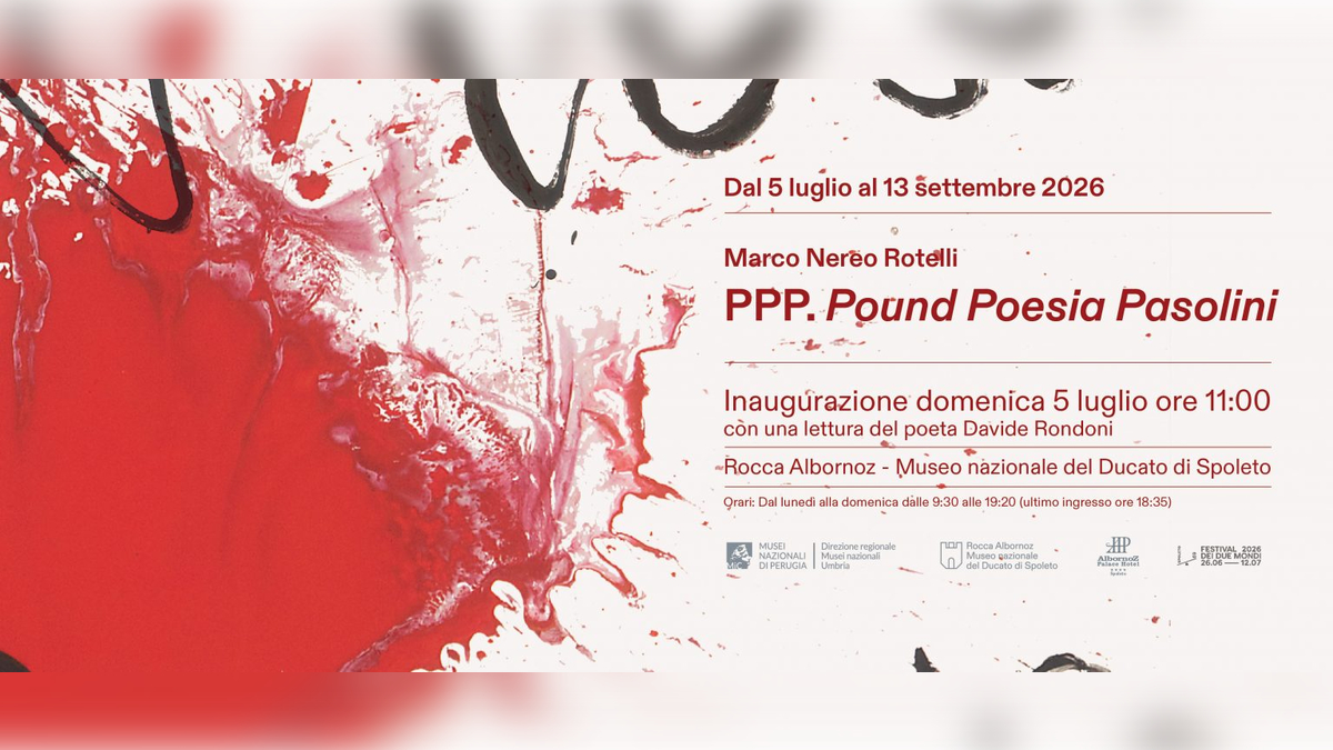 Spoleto, Rotelli racconta Ezra Pound e Pier Paolo Pasolini nella mostra “PPP”