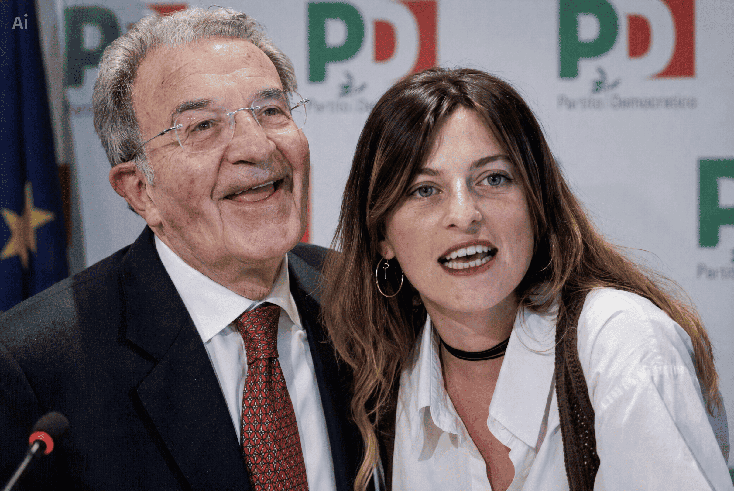 Unire due volti Prodi contro Virginia Libero: una lezioncina venuta male