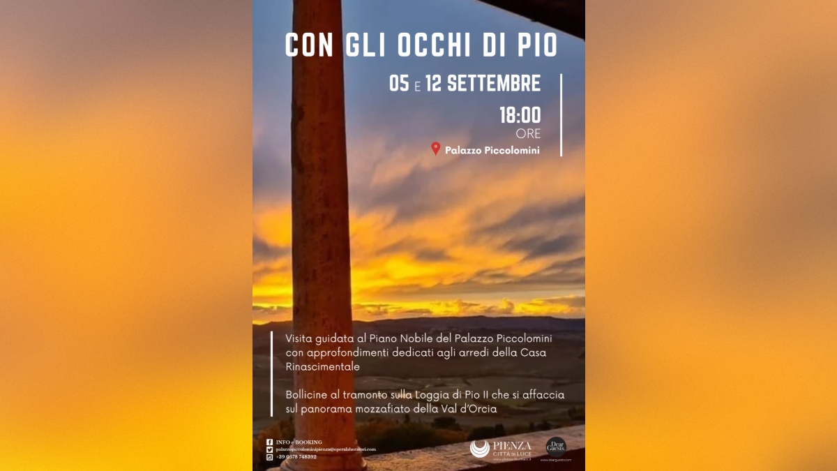 blurred-frame (1) A Pienza “Con gli occhi di Pio II”: visita a Palazzo Piccolomini e aperitivo sulla Val d’Orcia