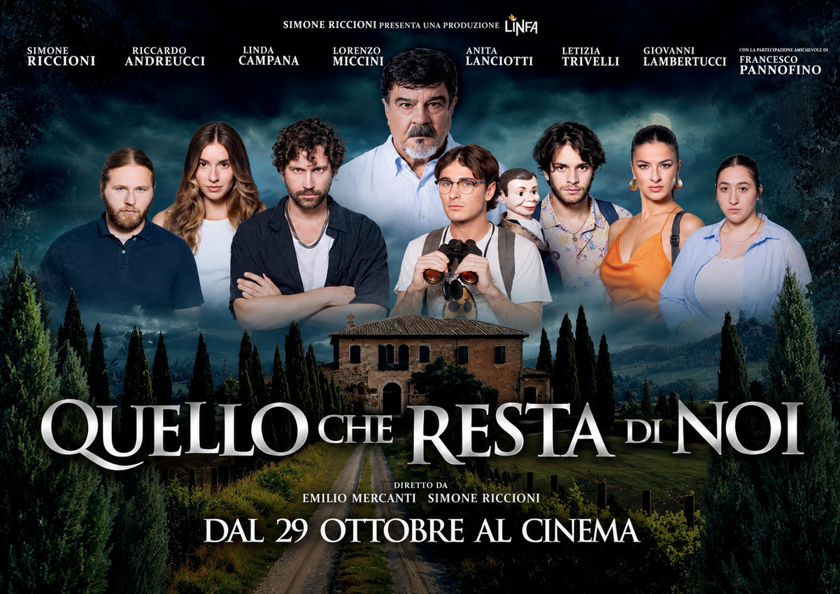 Locandina rielaborata di Quello che resta di noi, film diretto da Simone Riccioni ed Emilio Mercanti, con Francesco Pannofino e il cast - intervista a Simone Riccioni di Alessia de Antoniis